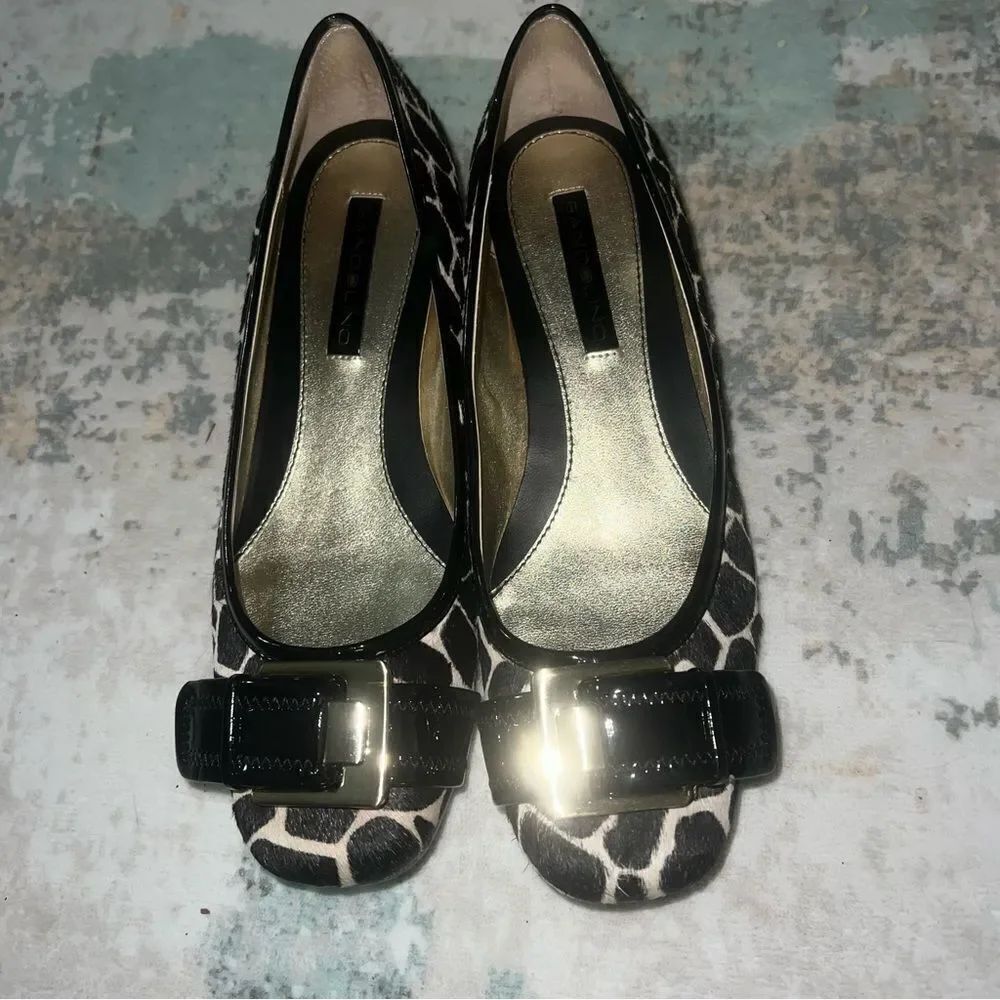 Bandalino Stylish Black and Gold Women's Shoes size 7